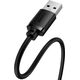 Kabel USB Baseus USB-A - USB-A 0.5 m Czarny (B00631103111-01)