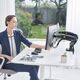NB Uchwyt biurkowy na 2 monitory 17" - 27" (F160B)
