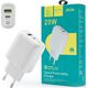 Φορτιστής . DENMEN ΔΙΠΛΟ USB + ΦΟΡΤΙΣΤΗΣ USB-C 40W DC26 14172095 6973224878042