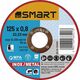 SMART365 tarcza do cięcia inox/metal 125x0,8mm [25szt]