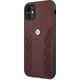 BMW Etui BMW BMHCN61RSPPR Apple iPhone 11 czerwony/red hardcase Leather Curve Perforate