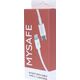 Kabel USB Mysafe USB-C - Lightning 1 m Biały (5904208500810)