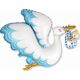 Flexmetal Balon foliowy 24 cale FX - Bocian Baby Boy, pakowany