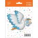 Flexmetal Balon foliowy 24 cale FX - Bocian Baby Boy, pakowany