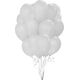 GoDan Balony metaliczne Białe, B&C, 30 cm, 50 szt.