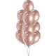 GoDan Balony metaliczne Różowo-Złote, B&C, 30 cm, 10 szt.