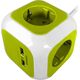 Orno Przedłużacz Kostka 4-krotny(Schuko) z ładowarką 2xUSB 1,4m limonkowy