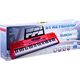 Jokomisiada Organy Keyboard z mikrofonem 61kl czerwone IN0132
