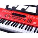 Jokomisiada Organy Keyboard z mikrofonem 61kl czerwone IN0132