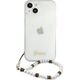 Guess Guess GUHCP13SKPSWH iPhone 13 mini 5,4" Transparent hardcase White Pearl