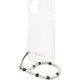 Guess Guess GUHCP13SKPSWH iPhone 13 mini 5,4" Transparent hardcase White Pearl