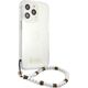 Guess Guess GUHCP13LKPSWH iPhone 13 Pro / 13 6,1" Transparent hardcase White Pearl