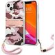 Guess Guess GUHCP13MKCABPI iPhone 13 6,1" różowy/pink hardcase Camo Strap Collection