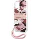 Guess Guess GUHCP13MKCABPI iPhone 13 6,1" różowy/pink hardcase Camo Strap Collection