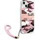 Guess Guess GUHCP13SKCABPI iPhone 13 mini 5,4" różowy/pink hardcase Camo Strap Collection