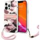 Guess Guess GUHCP13XKCABPI iPhone 13 Pro Max 6,7" różowy/pink hardcase Camo Strap Collection