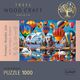 Trefl Puzzle drewniane 1000 Kolorowy Balony TREFL