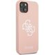 Guess Guess GUHCP13SLS4GWPI iPhone 13 mini 5,4" różowy/pink hard case Silicone 4G Logo