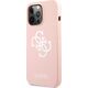 Guess Guess GUHCP13LLS4GWPI iPhone 13 Pro / 13 6,1" różowy/pink hard case Silicone 4G Logo