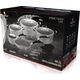 Berlinger Haus GARNKI GRANITOWE 18 ELE BERLINGER HAUS GRAY STONE TOUCH BH-6196