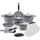 Berlinger Haus GARNKI GRANITOWE 18 ELE BERLINGER HAUS GRAY STONE TOUCH BH-6196