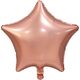 GoDan Balon foliowy GWIAZDA, matowa, różowo-złota, 19 cali