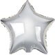 GoDan Balon foliowy GWIAZDA, srebrna, 18 cali