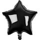 GoDan Balon foliowy GWIAZDA, czarna, 19 cali