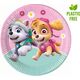 PROCOS Talerzyki papierowe Psi Patrol Skye & Everest, 23cm, 8 szt. (plastic-free)
