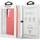 Guess Etui Guess GUHCS22MLSLMGFU Samsung Galaxy S22+ Plus fuksja/fuchsia hardcase Silicone Script Metal Logo