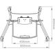 Hagor Stojak podłogowy HP Twin Stand 32'' - 55''