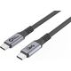 Kabel USB MicroConnect USB-C - USB-C 1.2 m Czarny (USB4CC1)