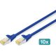 Digitus Patch-Kabel CAT6A 3,0m S/FTP 10er