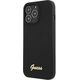 Guess Guess GUHMP13XLSLMGBK iPhone 13 Pro Max 6,7" black/czarny hardcase Silicone Script Gold Logo