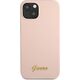 Guess Guess GUHMP13MLSLMGLP iPhone 13 6,1" jasnoróżowy/light pink hardcase Silicone Script Gold Logo Magsafe