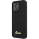 Guess Guess GUHMP13LLSLMGBK iPhone 13 Pro / 13 6,1" black/czarny hardcase Silicone Script Gold Logo