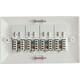 Lanview CAT6 Faceplate 4-port UK Type