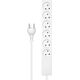 ProXtend Danish Power Strip 6-way 6 gniazd 1 m biała (K6-KIT01W)