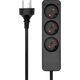 ProXtend Danish Power Strip 3-way 3 gniazda 4 m czarna (K3-KIT04B)