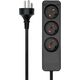 ProXtend Danish Power Strip 3-way 3 gniazda 7 m czarna (K3-K07B)