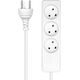 ProXtend Danish IT Power Strip 3-way 3 gniazda 5 m biała (K3-KIT05W)