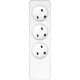 ProXtend Danish IT Power Strip 3-way 3 gniazda biała (KIT3-0W)