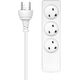 ProXtend Danish IT Power Strip 3-way 3 gniazda 5 m biała (KIT3-KIT05W)