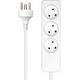 ProXtend Danish Power Strip 3-way 3 gniazda 4 m biała (K3-K04W)
