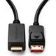 Kabel MicroConnect DisplayPort - HDMI 5m czarny (MC-DP-HDMI-5004K)