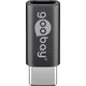 Adapter USB Goobay USB-C - microUSB Czarny  (56635)