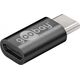 Adapter USB Goobay USB-C - microUSB Czarny  (56635)