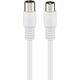 Kabel Goobay Antenowy 1.5m biały (JAB-4410925)