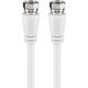Kabel Goobay Antenowy (F) 1m biały (JAB-4410932)