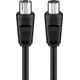 Kabel Goobay Antenowy 0.5m czarny (11509)
